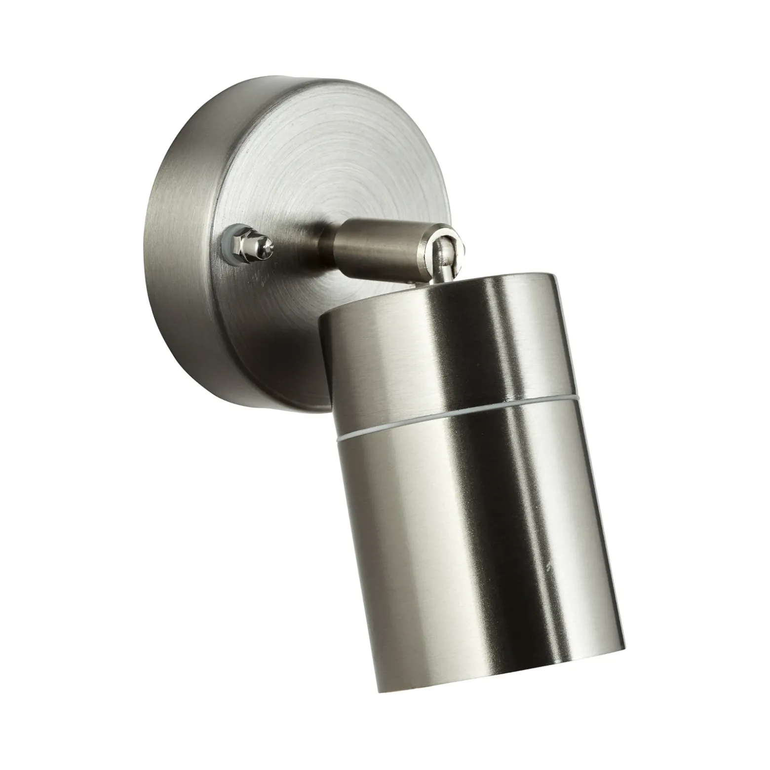 Aplique para exterior Jandy orientable color acero inoxidable, metal
