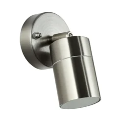 Aplique para exterior Jandy orientable color acero inoxidable, metal