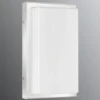 Aplique para exterior Julea, acero inoxidable, cristal, E27