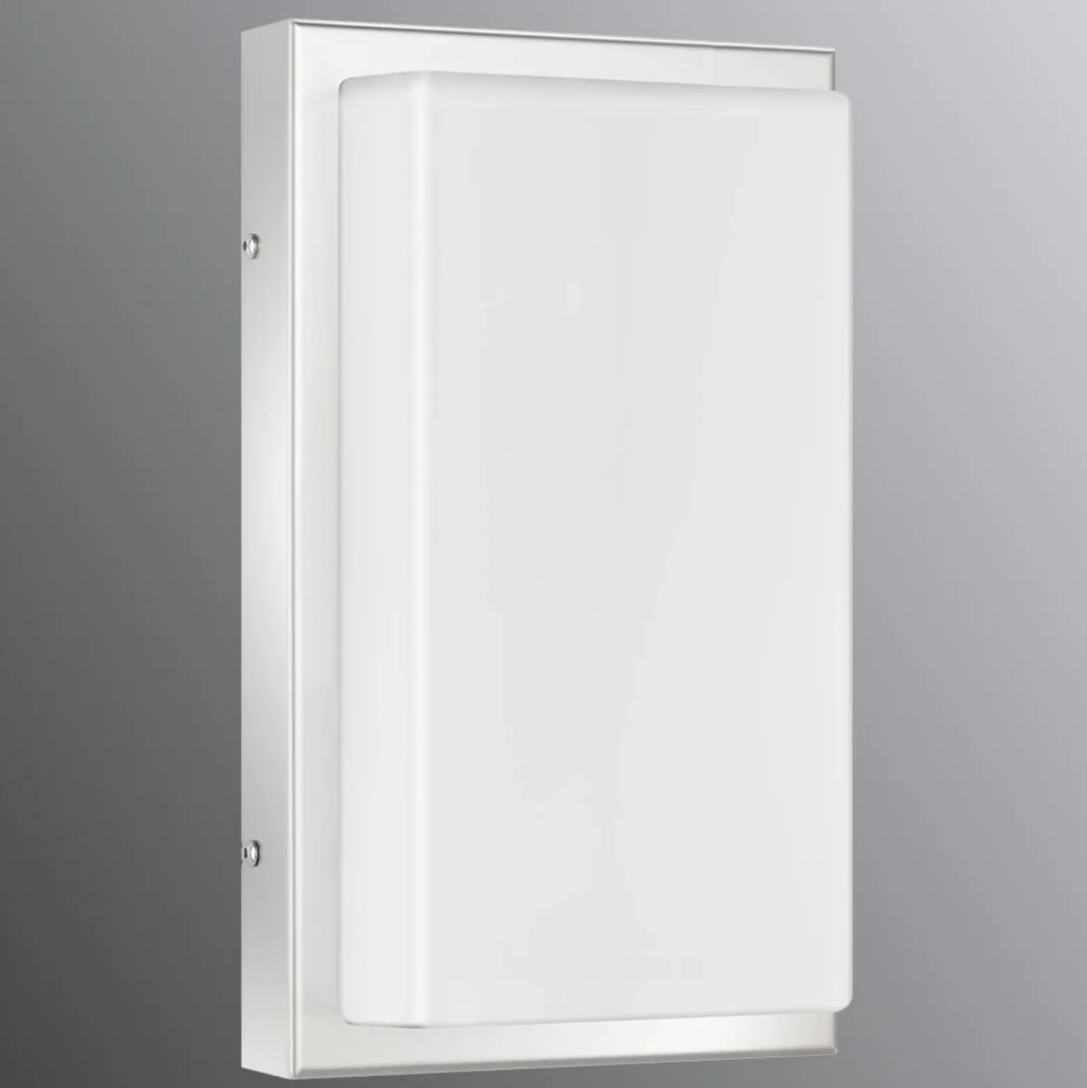 Aplique para exterior Julea, acero inoxidable, cristal, E27