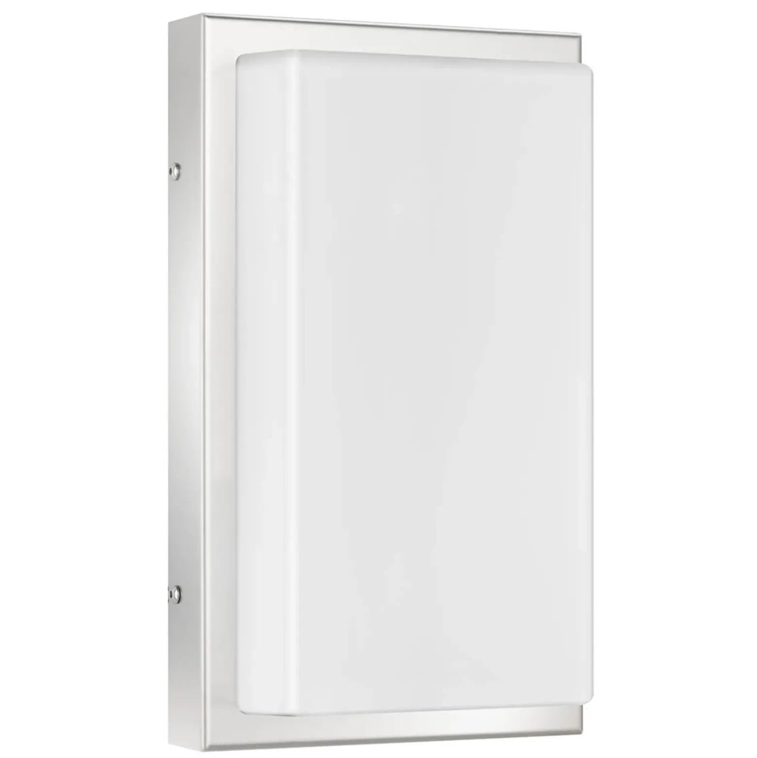 Aplique para exterior Julea, acero inoxidable, cristal, E27