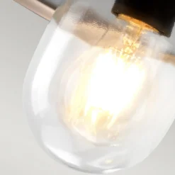 Aplique para exterior Klampenborg, plateada, farol, acero inoxidable, IP44