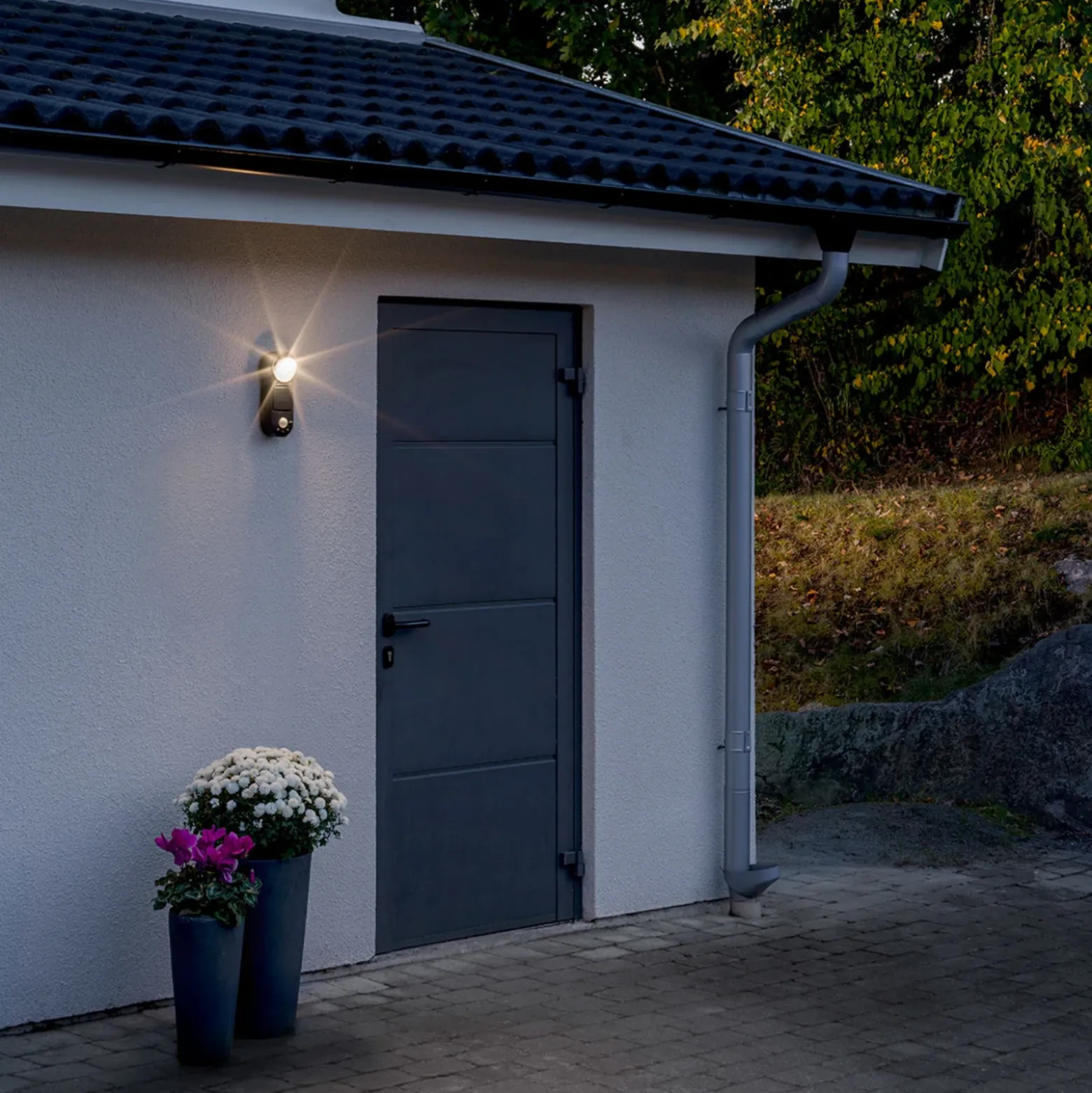 Aplique para exterior LED Prato con sensor, 10 cm