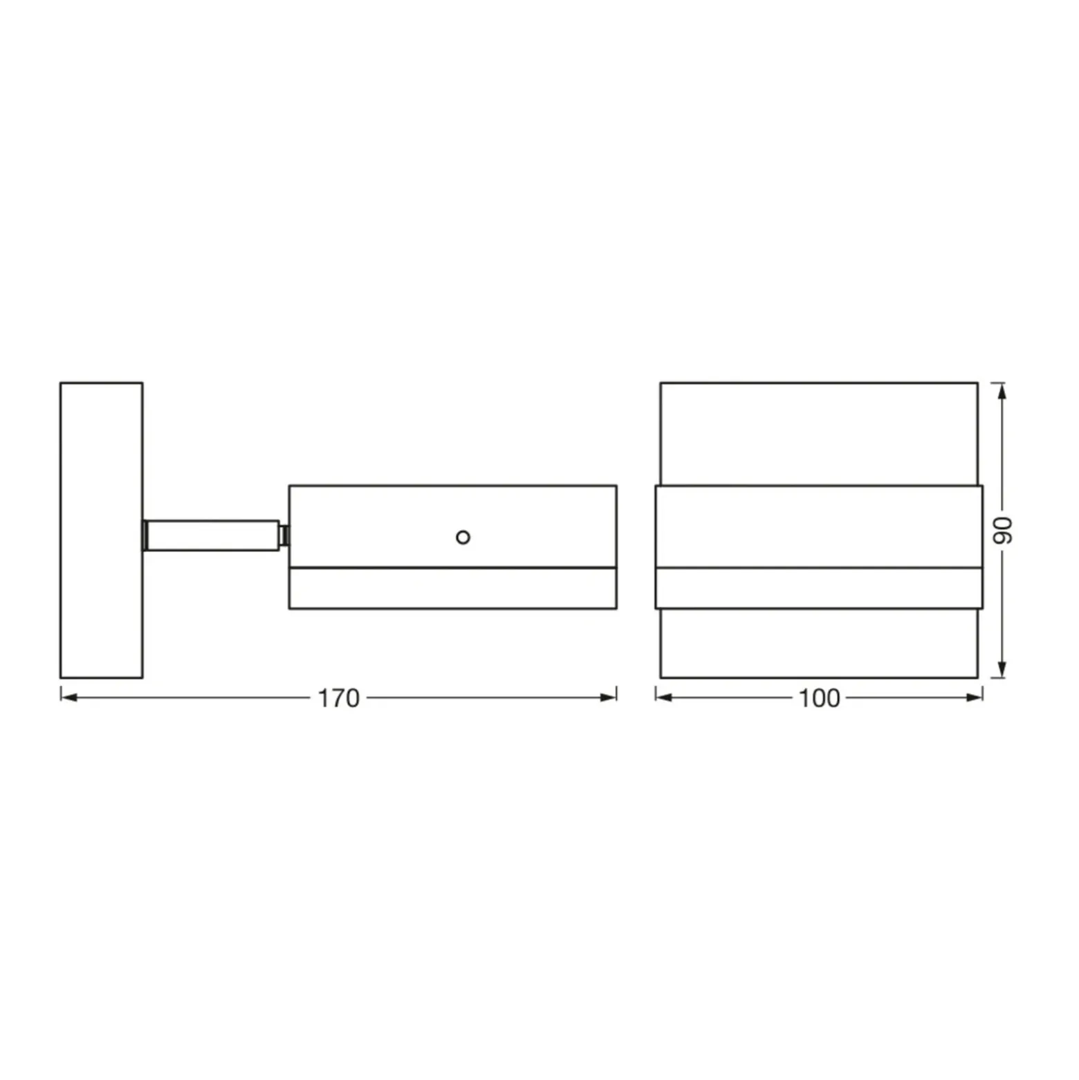 Aplique para exterior LEDVANCE Endura Classic Spot Square