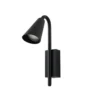 Aplique para exterior Lindby Sorvete, negro, metal, altura 33 cm