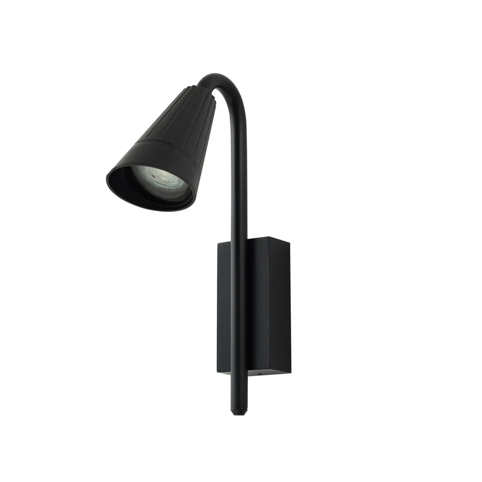 Aplique para exterior Lindby Sorvete, negro, metal, altura 33 cm
