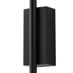 Aplique para exterior Lindby Sorvete, negro, metal, altura 33 cm