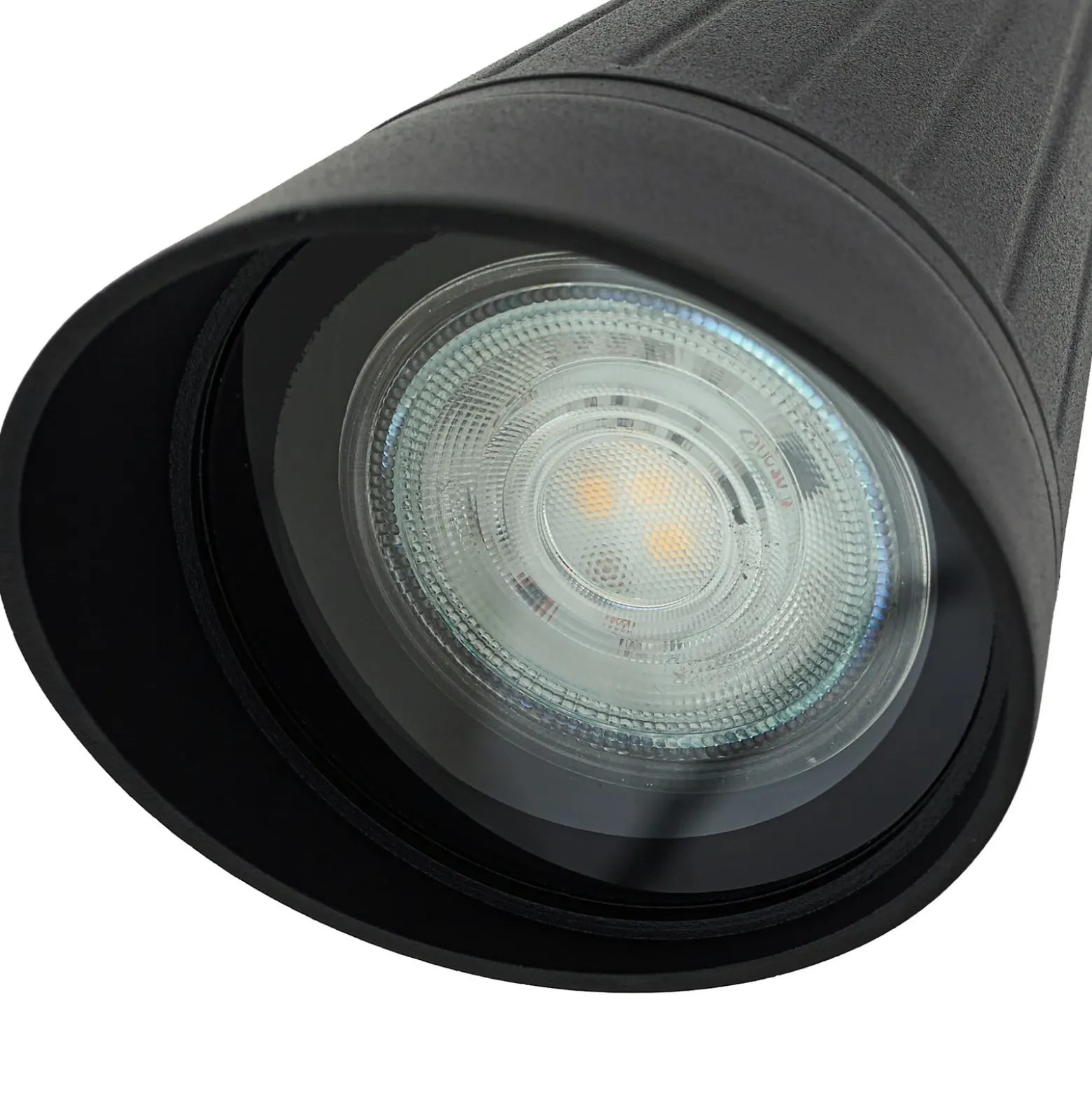 Aplique para exterior Lindby Sorvete, negro, metal, altura 33 cm