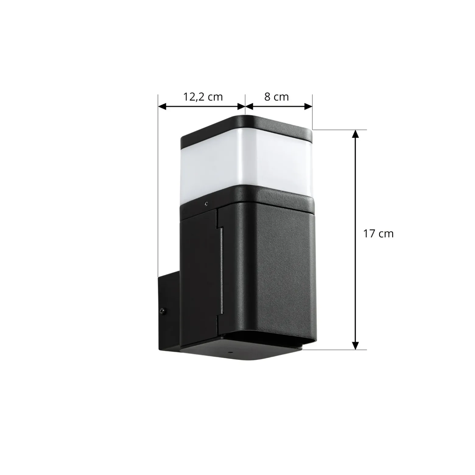 Aplique para exterior Lindby Teyon, con enchufe, negro, IP44 G9