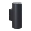 Aplique para exterior Lindby Nati, 22 cm, antracita, IP54, redondo