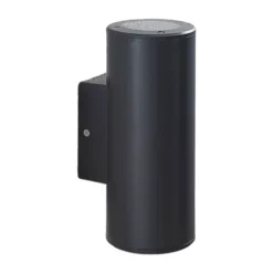 Aplique para exterior Lindby Nati, 22 cm, antracita, IP54, redondo
