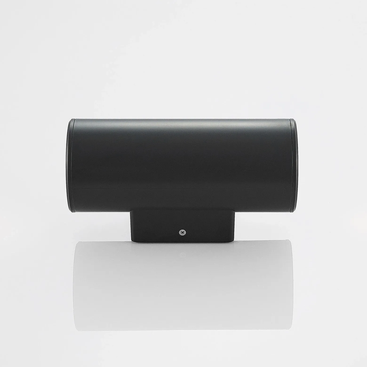 Aplique para exterior Lindby Nati, 22 cm, antracita, IP54, redondo