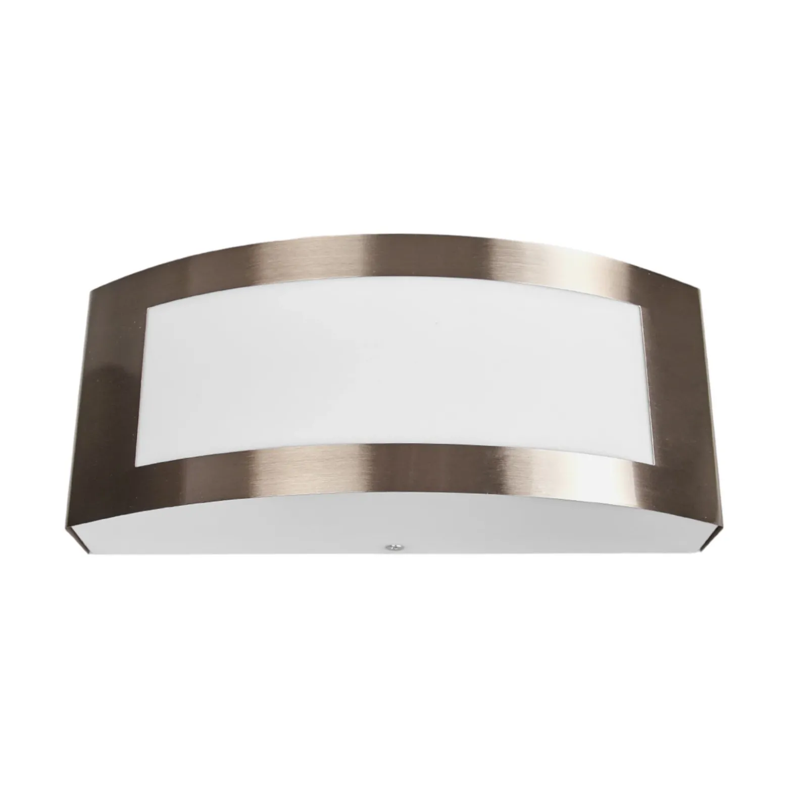 Aplique para exterior Lindby «Raja», 25 cm de ancho, acero inoxidable, IP44, E27