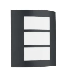 Aplique para exterior Lindby Vimal, E27, 26 cm, negro, aluminio