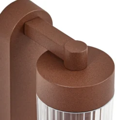 Aplique para exterior Lindby Kaliro, óxido, 24 cm, IP54, sensor