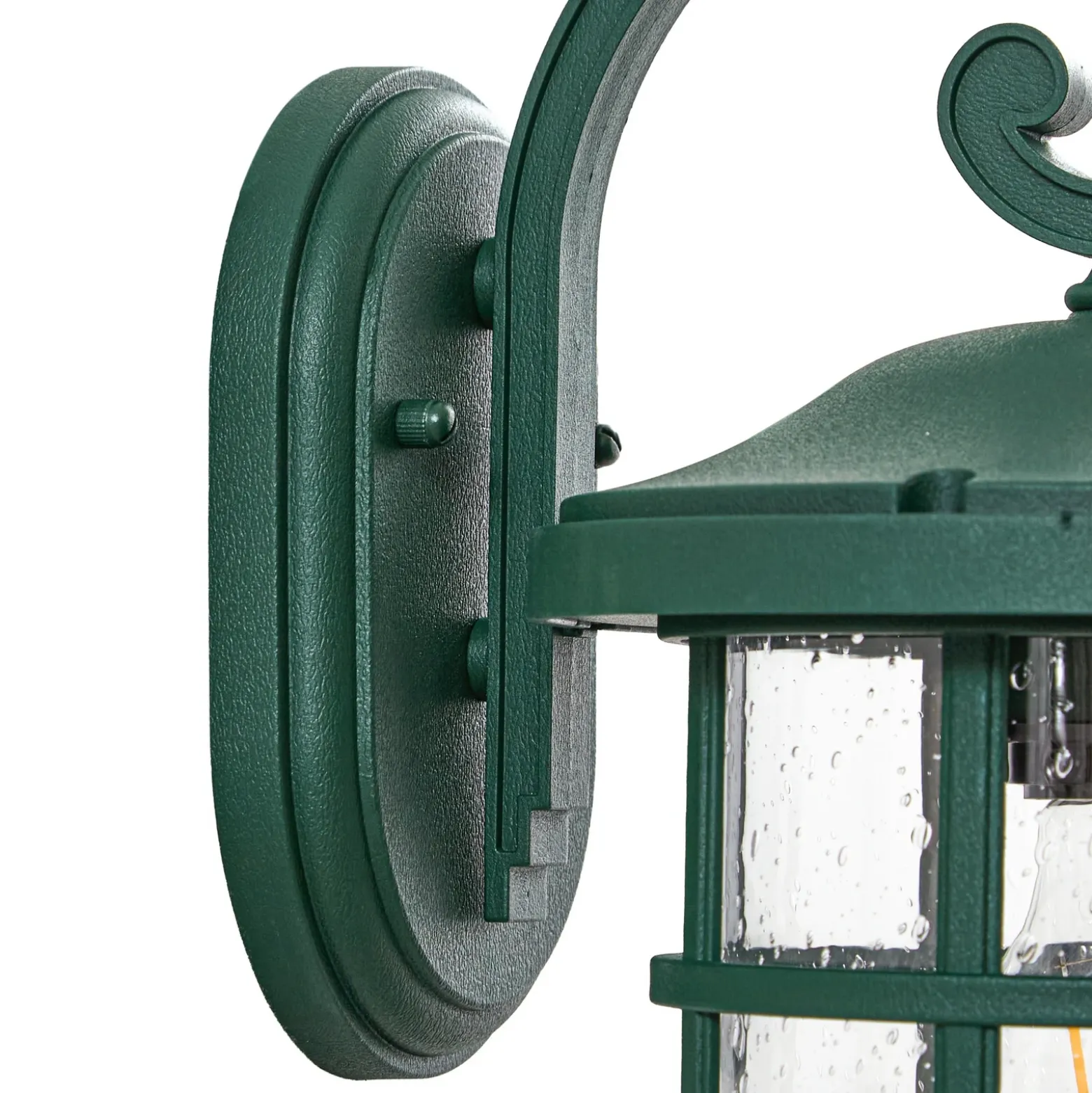 Aplique para exterior Lindby Ankea, verde, altura 37 cm, IP23, E27