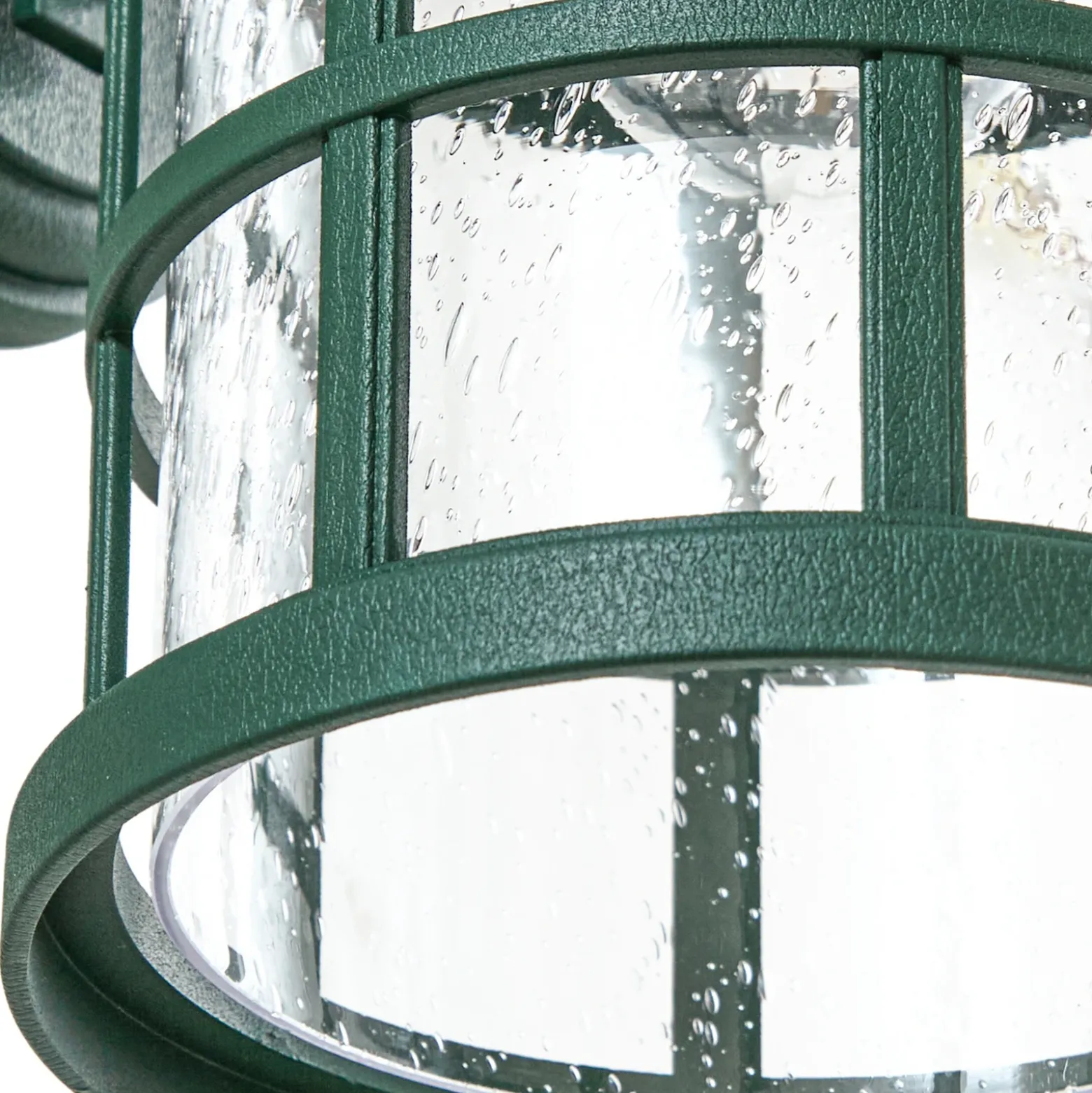 Aplique para exterior Lindby Ankea, verde, altura 37 cm, IP23, E27