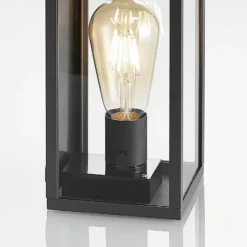 Aplique para exterior Lindby Filimon, antracita, 22 cm, IP44, E27