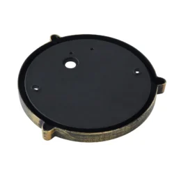 Aplique para exterior Lindby Daaje, dorado, Ø 26 cm, aluminio