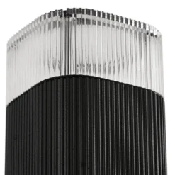 Aplique para exterior Lindby Halvar, negra, 20 cm, 2 x GU10, IP65