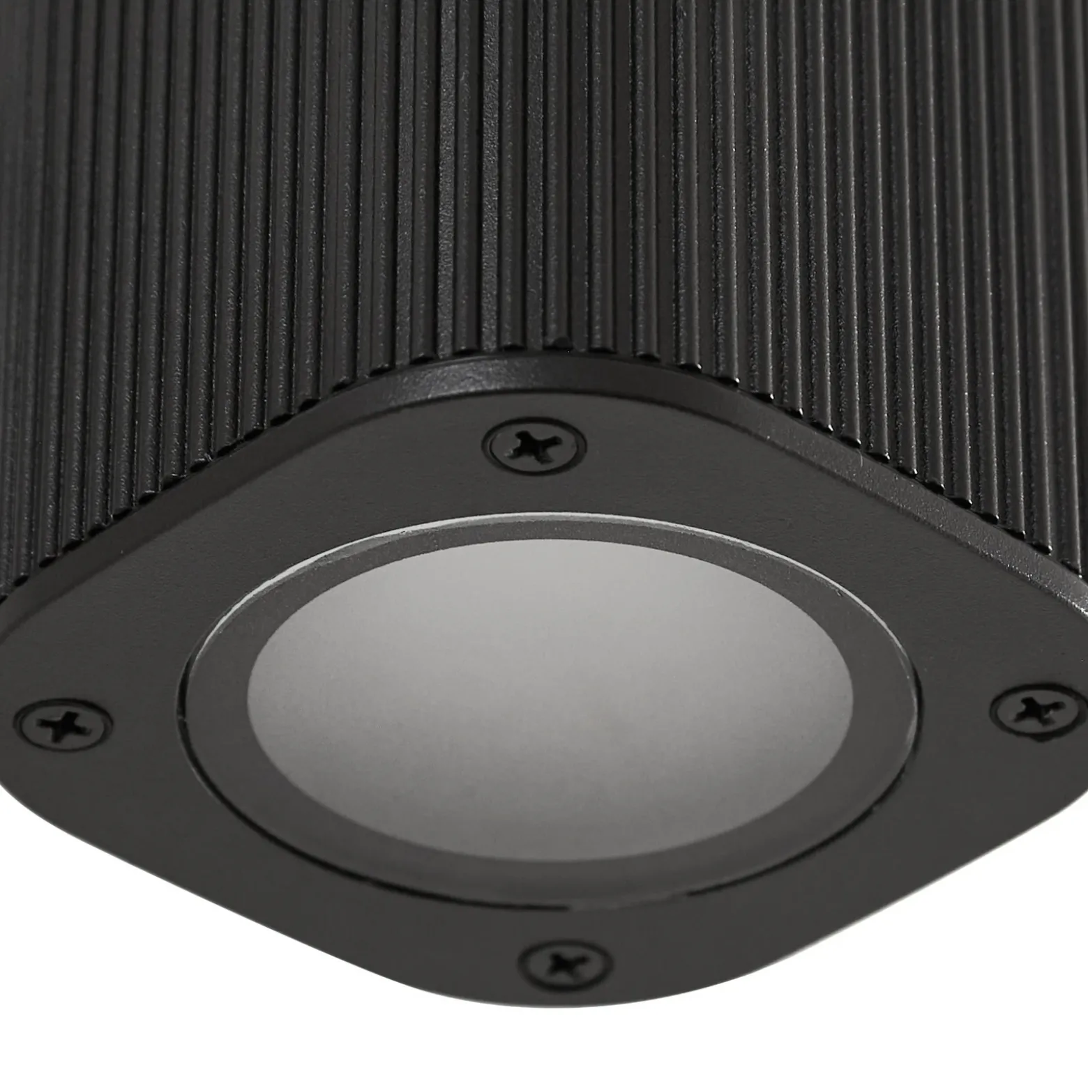 Aplique para exterior Lindby Halvar, negra, 20 cm, 2 x GU10, IP65