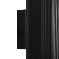 Aplique para exterior Lindby Halvar, negra, 20 cm, 2 x GU10, IP65