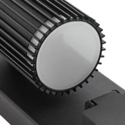 Aplique para exterior Lindby Enerio, negro, con toma de corriente, GU10, IP44