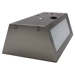 Aplique para exterior Long de acero inoxidable con sensor