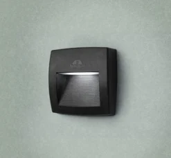 Aplique para exterior Lorenza negro/claro 15 cm, R7S CCT resina sintética