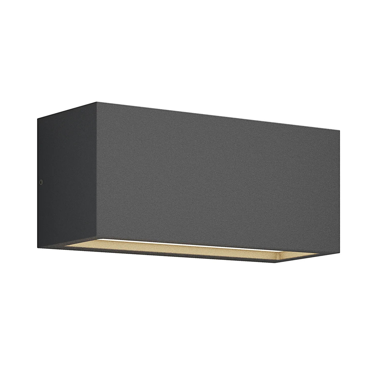 Aplique para exterior Lucande Bente, color antracita, 25 cm de ancho, IP54