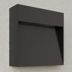 Aplique para exterior Lucande Noreia, 13 cm, antracita, IP65, G9