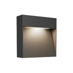 Aplique para exterior Lucande Noreia, 13 cm, antracita, IP65, G9