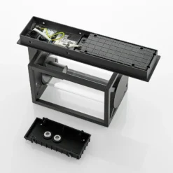 Aplique para exterior Lucande Ferda, juego de 2, antracita, IP44