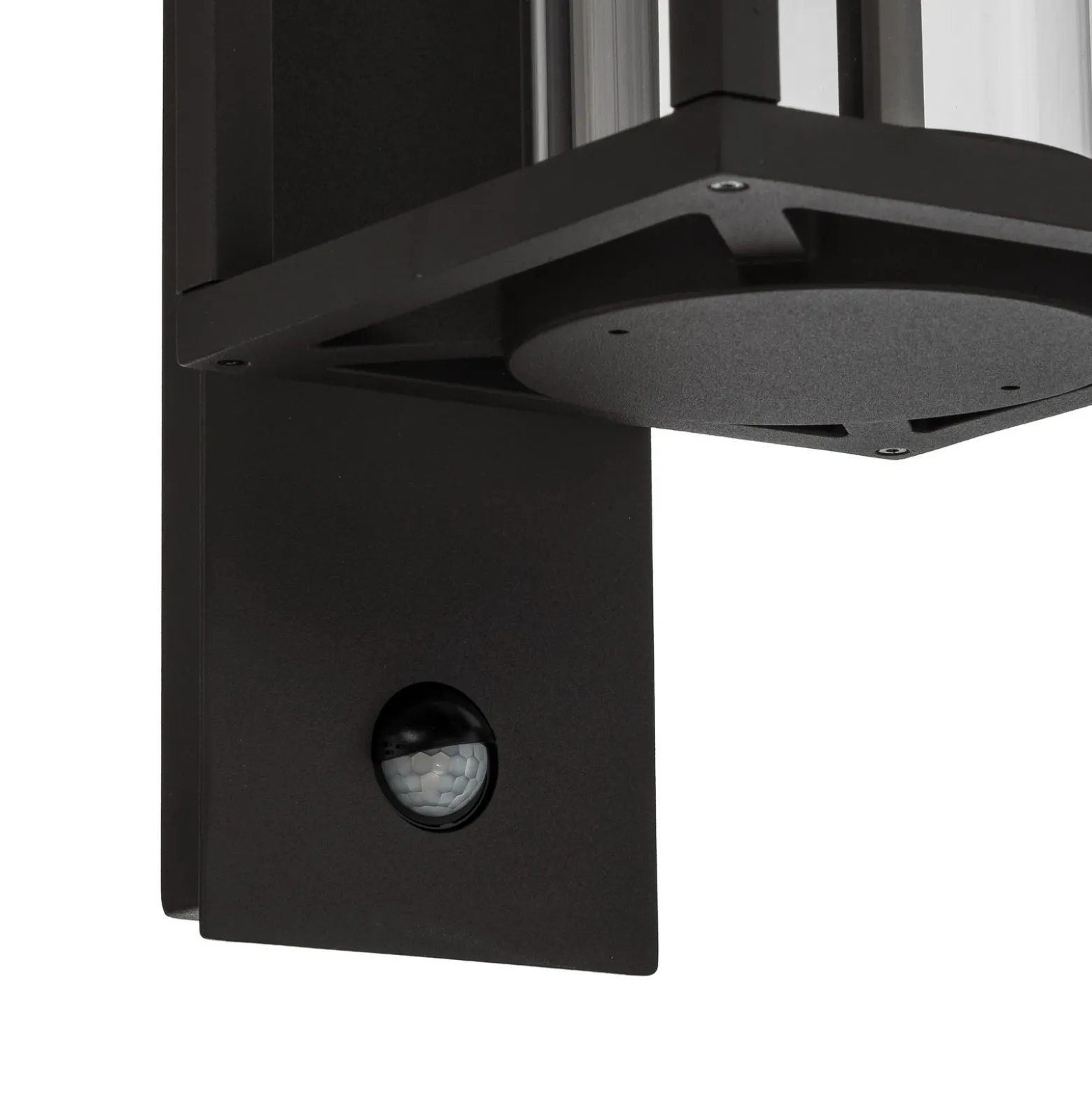 Aplique para exterior Lucande Ferda, sensor, portalámpara inferior antracita