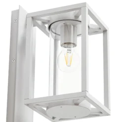 Aplique para exterior Lucande Ferda, con sensor, con la portalámpara hacia