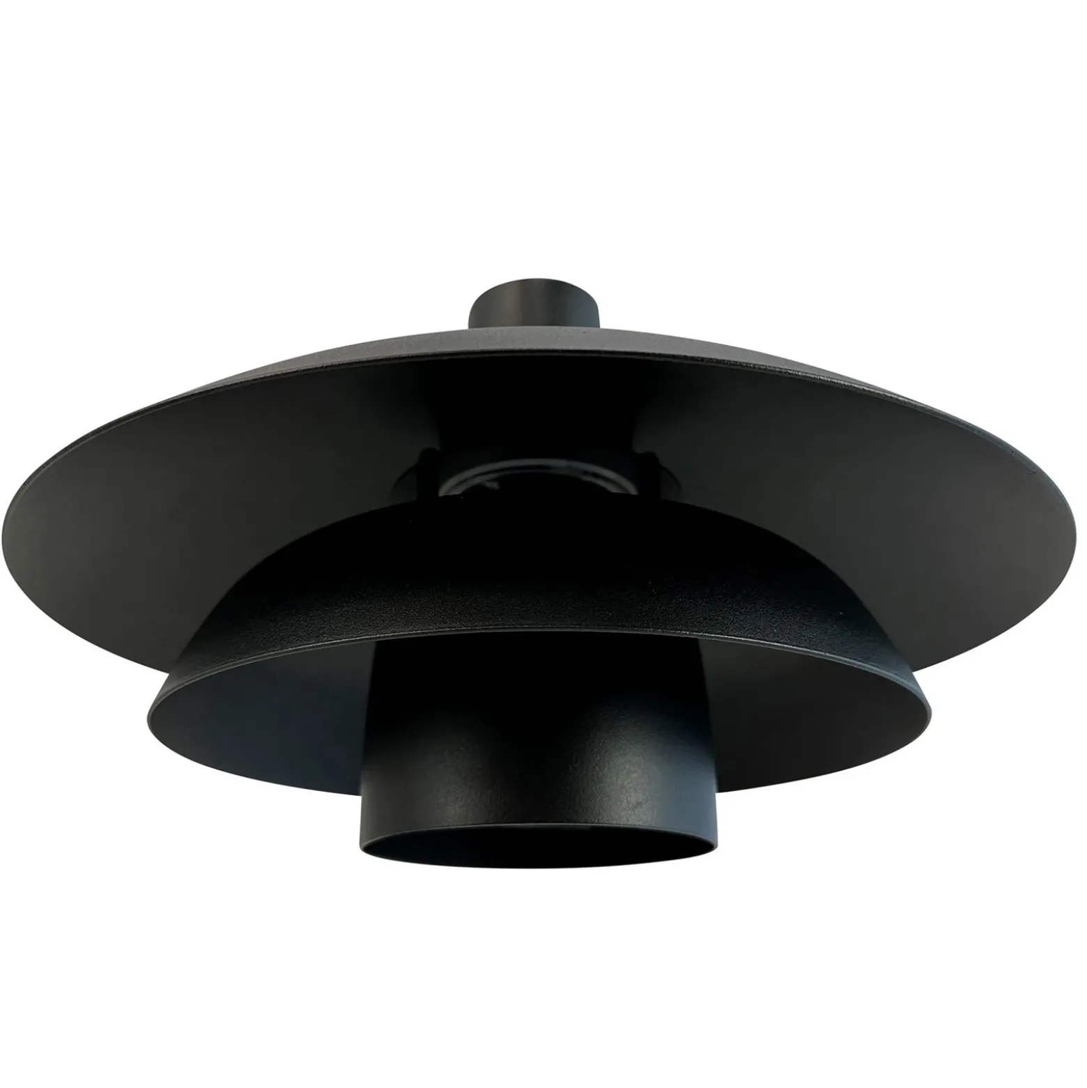 Aplique para exterior Morph de Dyberg Larsen, Ø 30 cm, negra, metal