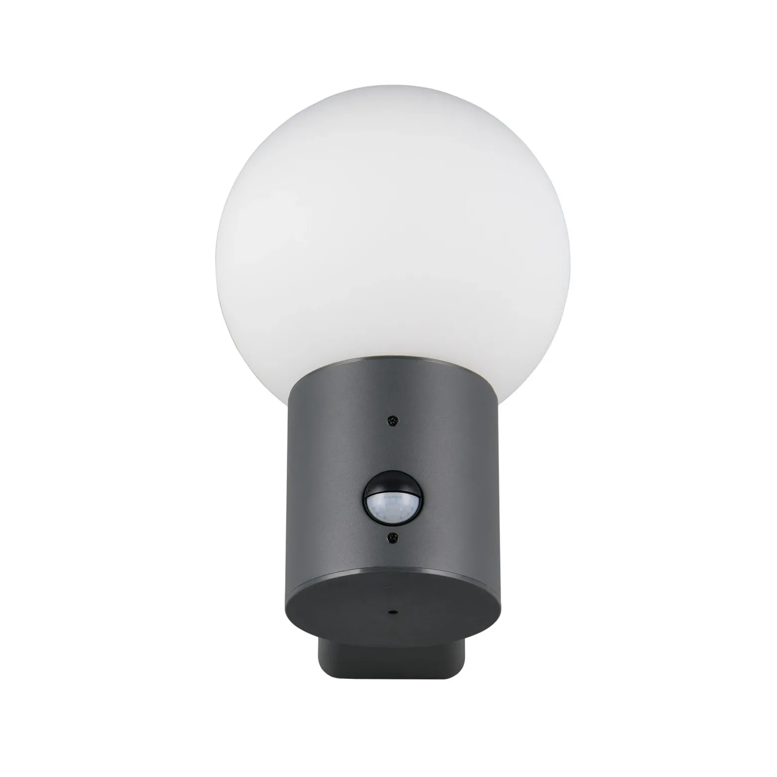 Aplique para exterior Mures, antracita, altura 28 cm, metal, sensor
