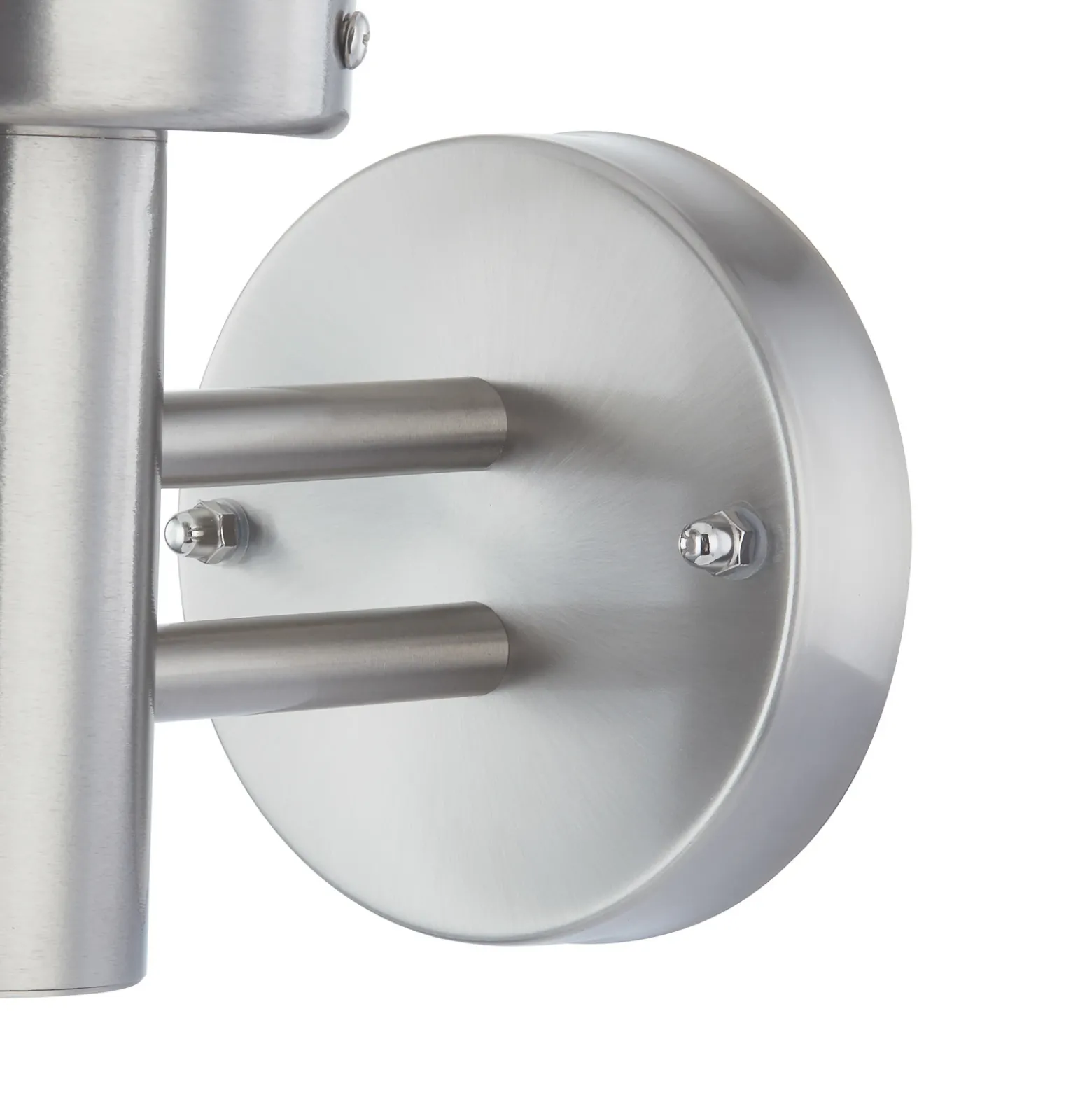 Aplique para exterior Nada de Lindby, acero inoxidable, cristal, 32 cm de