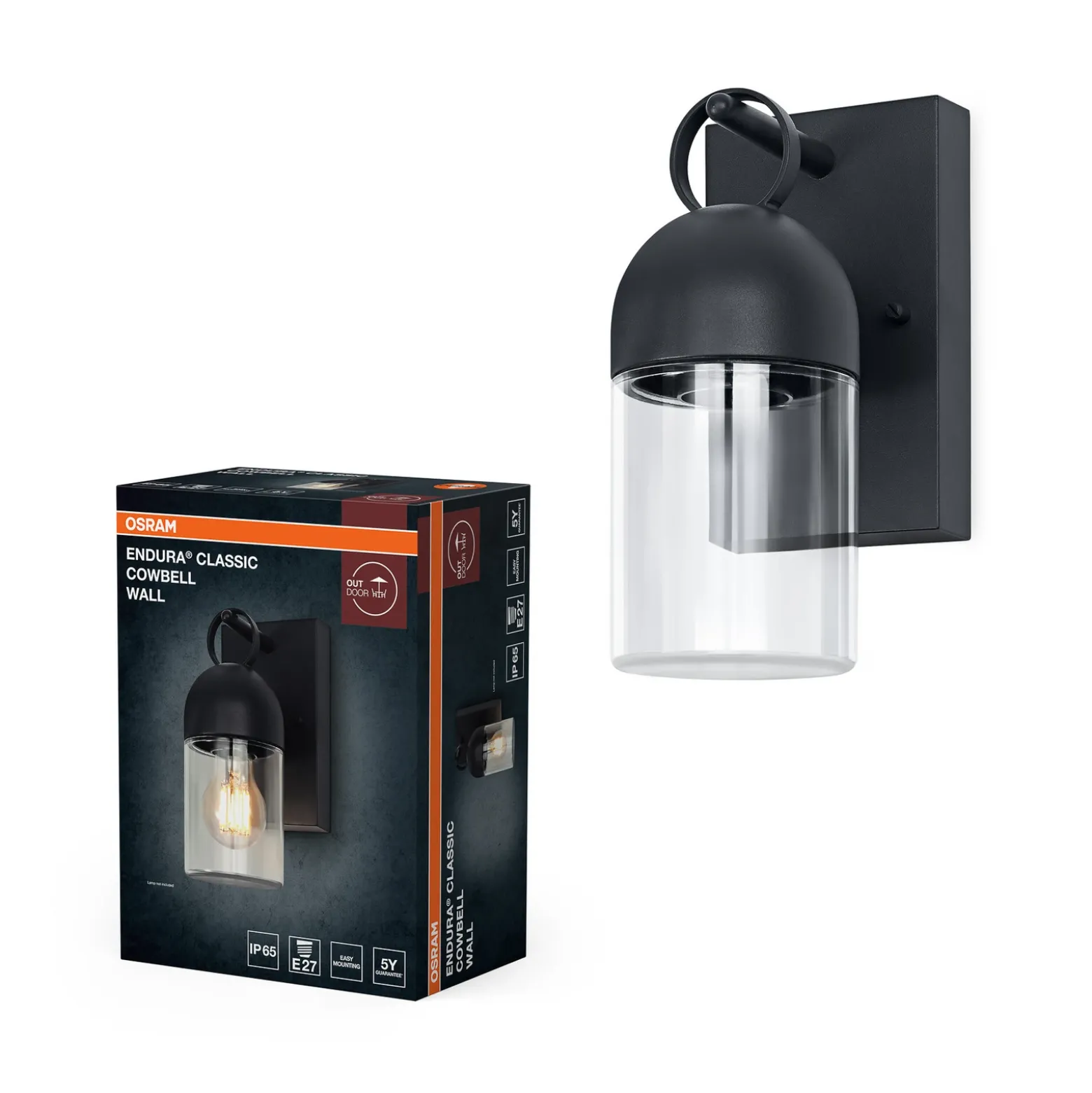 Aplique para exterior OSRAM ENDURA CLASSIC COWBELL, gris oscuro, IP65