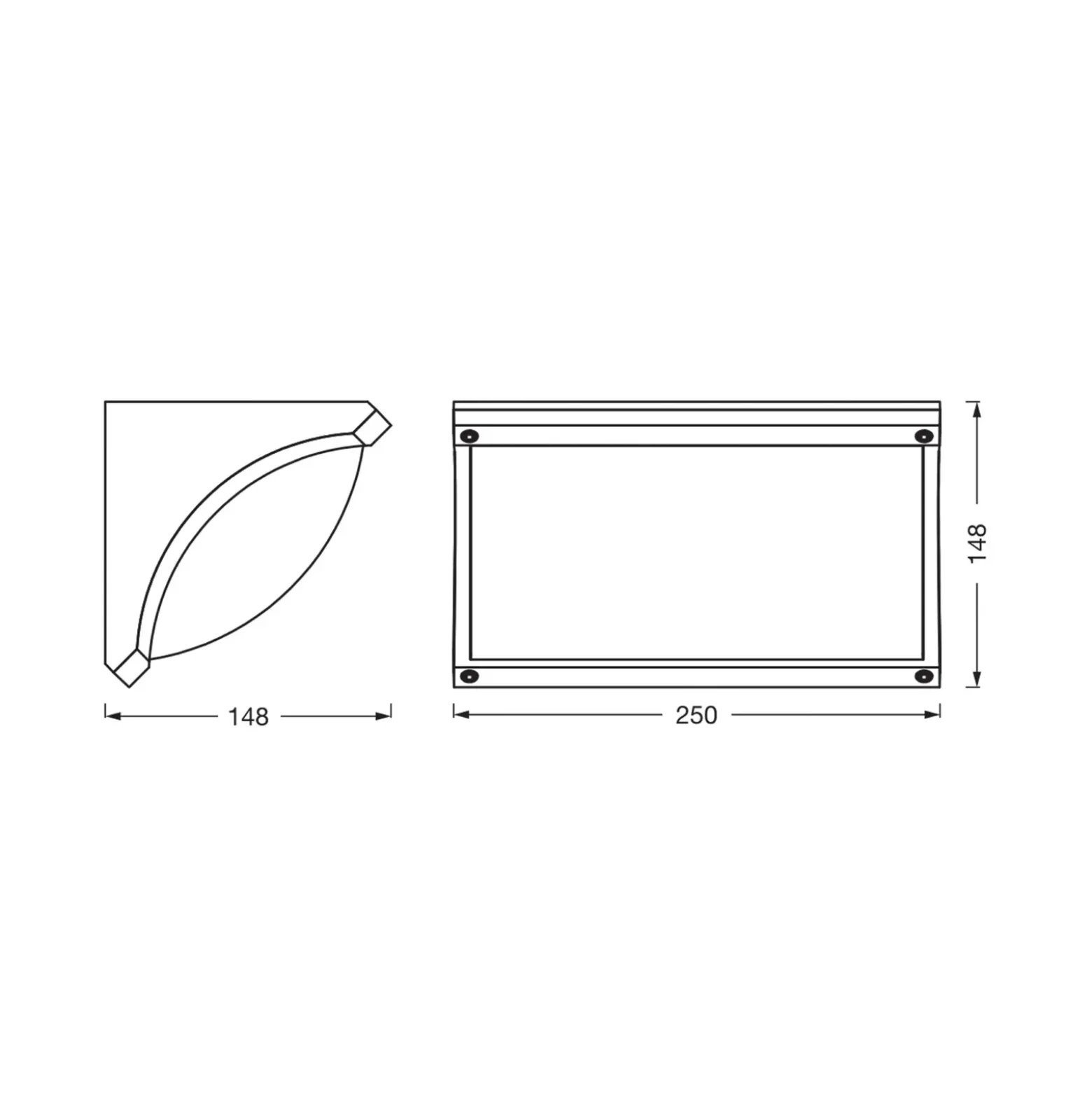 Aplique para exterior OSRAM ENDURA CLASSIC ANGELA, gris oscuro, IP54