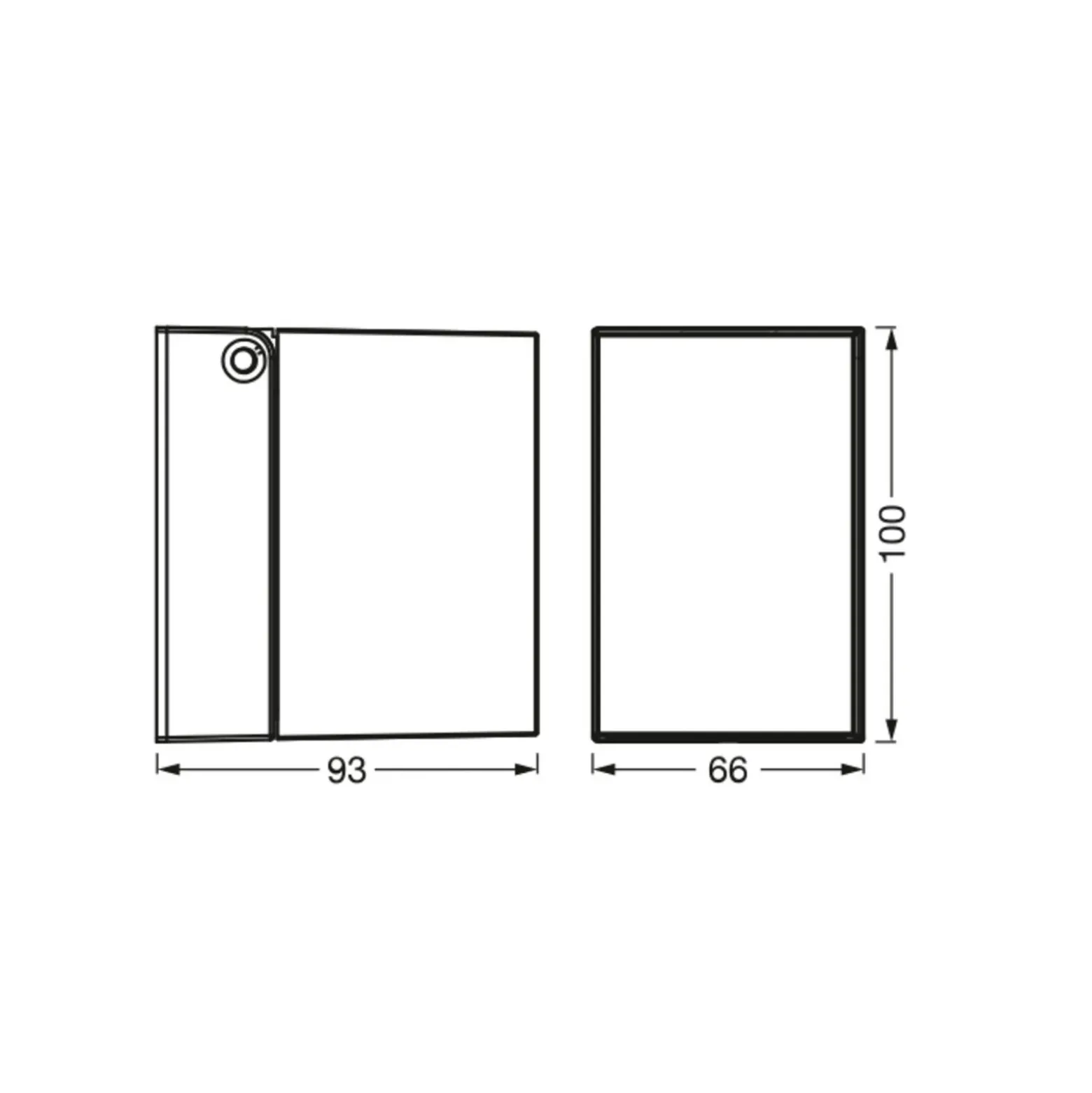 Aplique para exterior OSRAM ENDURA CLASSIC CUBE negro metal IP44