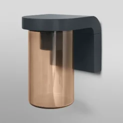 Aplique para exterior OSRAM ENDURA CLASSIC CASCADE, cristal ámbar IP44