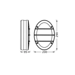 Aplique para exterior OSRAM ENDURA CLASSIC ORBICK, gris oscuro, IP65