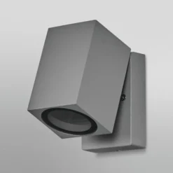 Aplique para exterior OSRAM ENDURA CLASSIC CUBE, metal plateado IP44