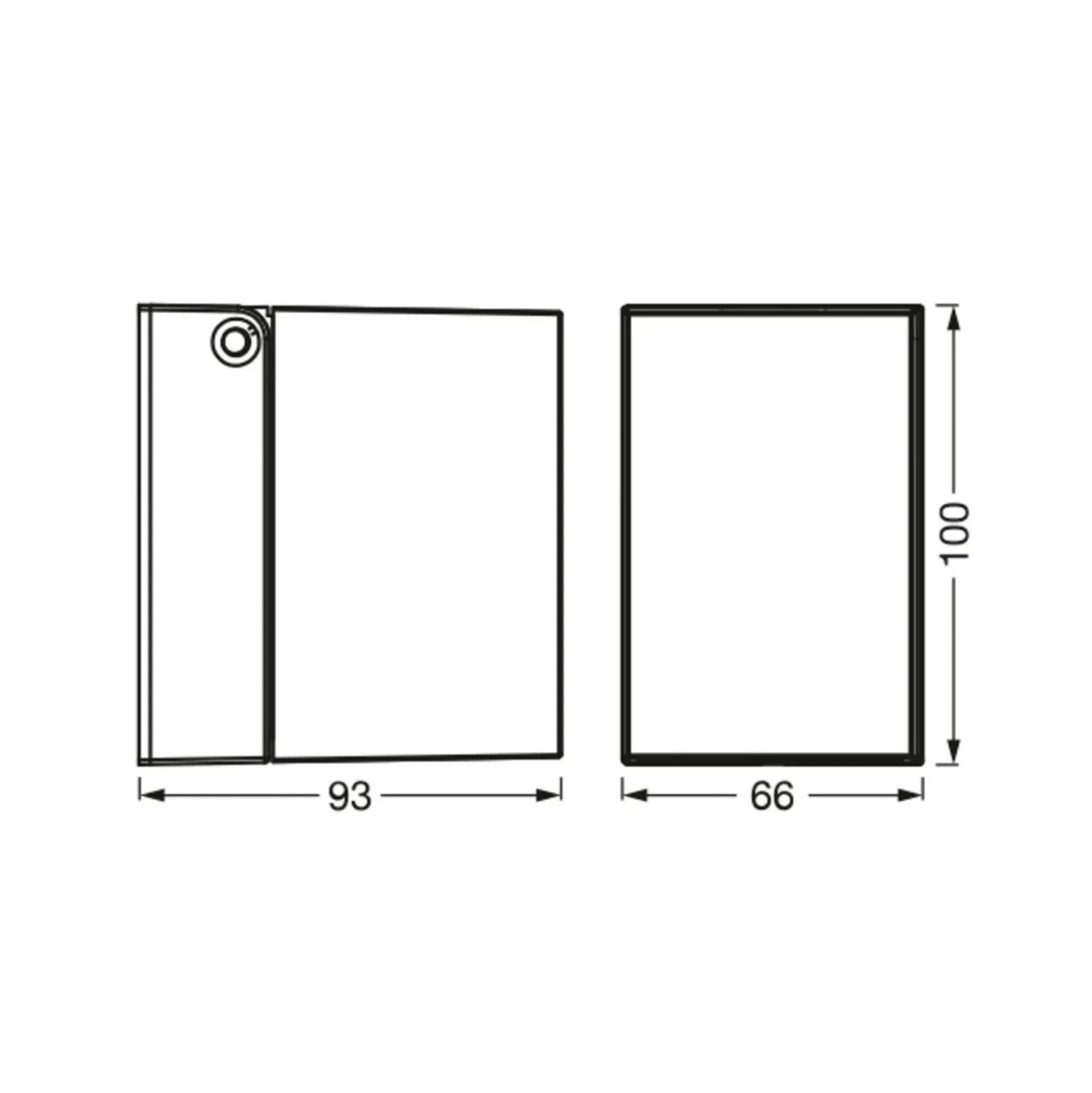 Aplique para exterior OSRAM ENDURA CLASSIC CUBE, metal plateado IP44