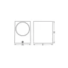 Aplique para exterior OSRAM ENDURA CLASSIC SQUARE, blanca, hacia abajo, IP44