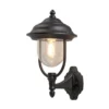Aplique para exterior Parma forma vertical, negro