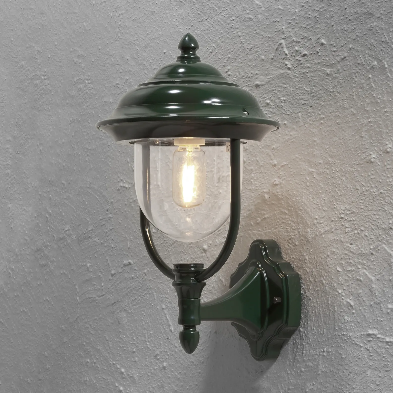 Aplique para exterior Parma forma vertical, verde