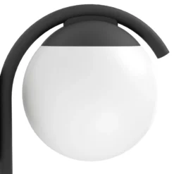 Aplique para exterior Prata Vecchia, negro, altura 26 cm, metal