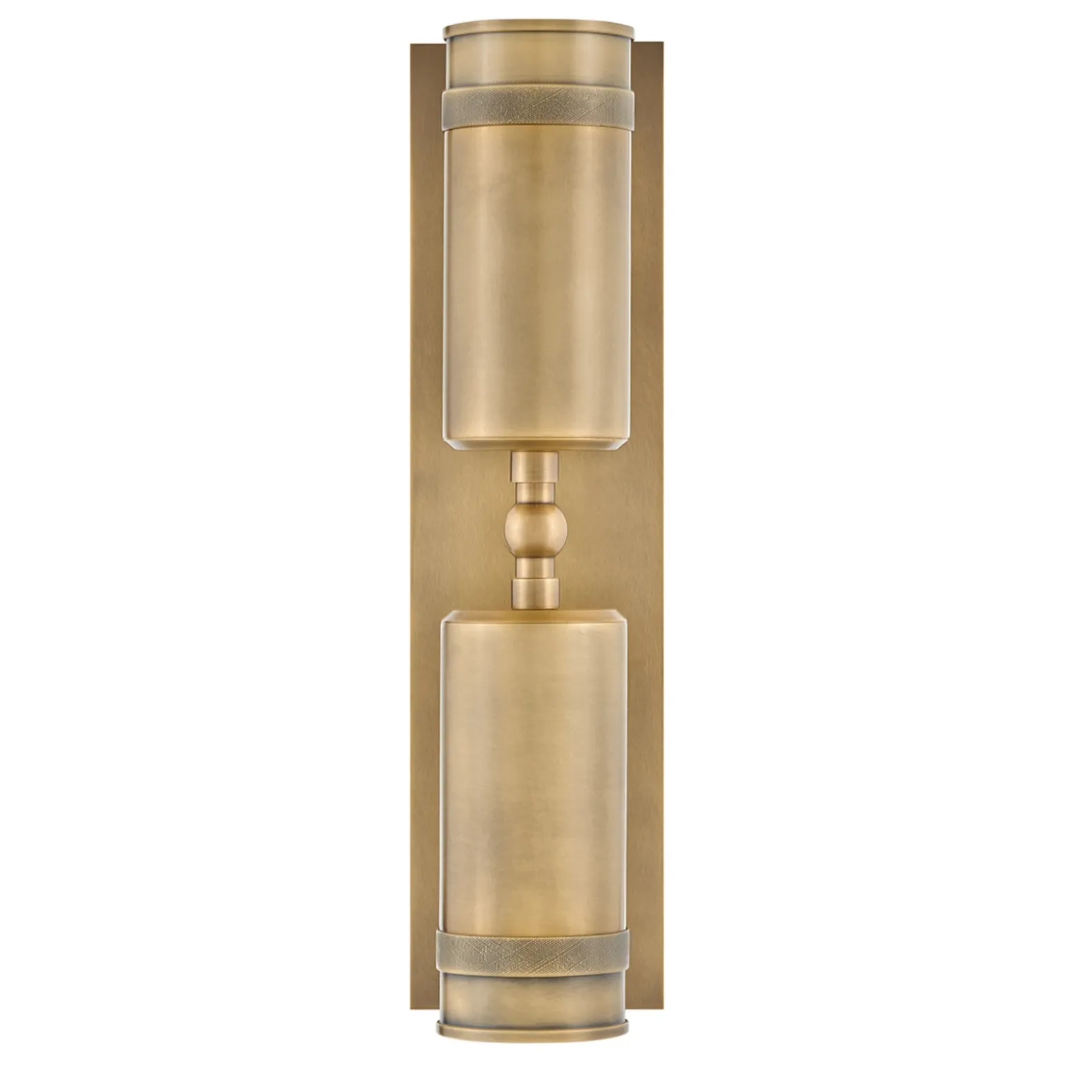 Aplique para exterior Pratt, latón envejecido, 48 cm, 2 luces, IP44, GU10-LED
